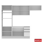 Cozinha Compacta Madesa Glamy Marselha 8 Portas 3 Gavetas (Se