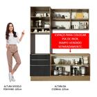 Cozinha Compacta Madesa Lux Com Armário E Balcão 5 Portas 3 G