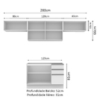 Cozinha Compacta Madesa Marina Com Armário E Balcão (sem Tamp