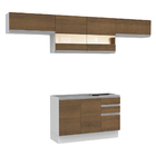 Cozinha Compacta Madesa Marina Com Armário E Balcão (sem Tamp