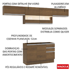 Cozinha Compacta Madesa Marina Com Armário E Balcão (sem Tamp