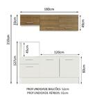 Cozinha Compacta Madesa Onix 180001 Com Armário E Balcão