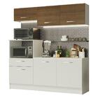 Cozinha Compacta Madesa Onix 180001 Com Armário E Balcão