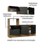 Cozinha Compacta Madesa Onix 180001 Com Armário E Balcão - Ru