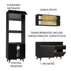 Cozinha Compacta Madesa Reims 190002 Com Armário E Balcão - P