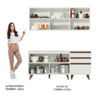 Cozinha Compacta Madesa Reims Com Balcão - 5 Portas 3 Gavetas