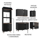 Cozinha Compacta Madesa Reims Com Balcão - 8 Portas 3 Gavetas
