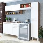 Cozinha Compacta Madri Com 7 Portas E 2 Nichos - Carvalho/br