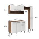 Cozinha Compacta Madri Com 7 Portas E 2 Nichos - Carvalho/br