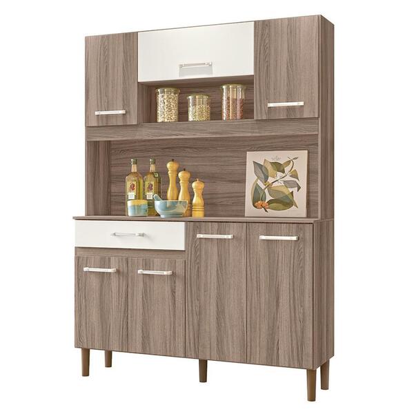 Cozinha Compacta Magazin 120 Com 7 Portas E 1 Gaveta - Nicioli