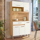 Cozinha Compacta Magazin 5 Portas 1 Gaveta Freijó/off White C