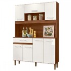 Cozinha Compacta Magazin 7 Portas 1 Gaveta Avelã/off White Cr