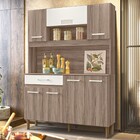 Cozinha Compacta Magazin 7 Portas 1 Gaveta Carvalho Nature/of