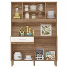 Cozinha Compacta Magazin 7 Portas 1 Gaveta Carvalho Rústico/o