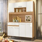 Cozinha Compacta Magazin 7 Portas 1 Gaveta Freijó/off White C