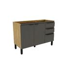 Cozinha Compacta Magnólia Com 2 Balcões 4 Pt 3 Gv Mel E Grafi