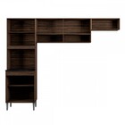 Cozinha Compacta Maitê 7 Portas Chocolate/off White - Poquema