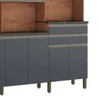 Cozinha Compacta Malbec Prime 12 Pt 2 Gv Castanho E Chumbo