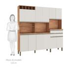 Cozinha Compacta Malbec Prime 12 Pt 2 Gv Castanho E Chumbo