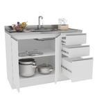 Cozinha Compacta Mali 3 Peças Armário Balcão E Torre Quente B