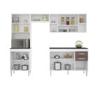 Cozinha Compacta Manuela 4 Peças 11 Portas 2 Gavetas Poquema