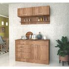 Cozinha Compacta Marajó Com Aéreo E Balcão Marrom