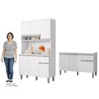 Cozinha Compacta Márcia E Balcão Gabinete Sem Tampo Tatiane 1