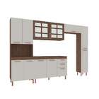Cozinha Compacta Marília 12 Pt 2 Gv Noce E Off White
