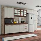 Cozinha Compacta Marília 12 Pt 2 Gv Noce E Off White