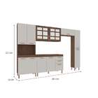 Cozinha Compacta Marília 12 Pt 2 Gv Noce E Off White