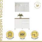 Cozinha Compacta Marquesa 2 Portas 3 Gavetas Ripado 100% Mdf