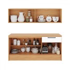 Cozinha Compacta Melissa 6 Portas 1 Gaveta Freijó/branco - Te