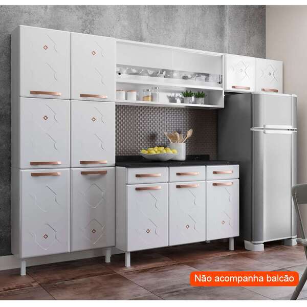 Cozinha Compacta Mirage New 10 Pt Branca