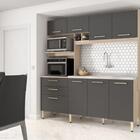 Cozinha Compacta Moderna Completa Com 8 Portas E 2 Gavetas