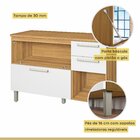 Cozinha Compacta Modulada 2 Peças Burguesa Premium 100% Mdf A