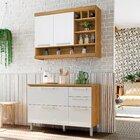 Cozinha Compacta Modulada 2 Peças Burguesa Premium 100% Mdf A