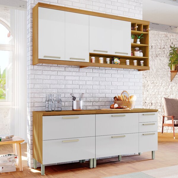 Cozinha Compacta Modulada 4 Peças Burguesa Premium 100% Mdf A