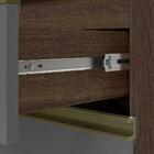 Cozinha Compacta Modulada 4 Peças Vidro Reflecta Amêndoa Chum