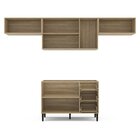 Cozinha Compacta Modulada 7 Portas 3 Gavetas Puxador Talharim