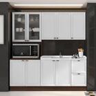 Cozinha Compacta Modulada Com Balcão Para Pia 120cm 3 Peças A