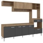 Cozinha Compacta Modulada Com Tampo 8 Portas 1 Gaveta Inova Y