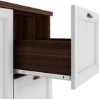 Cozinha Compacta Modulada Estilo Americano 4 Peças Nogueira B