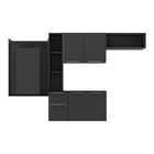 Cozinha Compacta Multimóveis Sofia Fg2007 Com Mesa Dobrável P