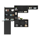 Cozinha Compacta Multimóveis Sofia Fg2007 Com Mesa Dobrável P