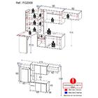 Cozinha Compacta Multimóveis Sofia Fg2008 Com Mesa Dobrável P