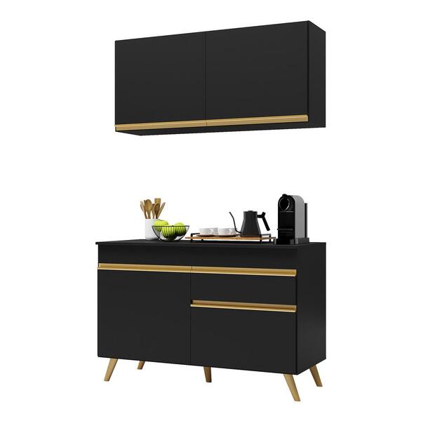 Cozinha Compacta Multimóveis Veneza Gb Fg3687 Com Armário E B