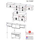 Cozinha Compacta Multimóveis Veneza Gb Fg3697 Com Armário E B