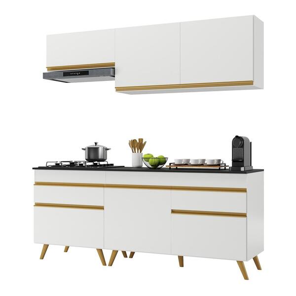 Cozinha Compacta Multimóveis Veneza Gw Fg3705 Com Armário E B