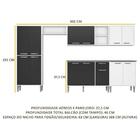 Cozinha Compacta Multimóveis Xangai Jazz Fg3160 Com Armário E