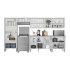 Cozinha Compacta Multimóveis Xangai Jazz Fg3281 Com Armário E